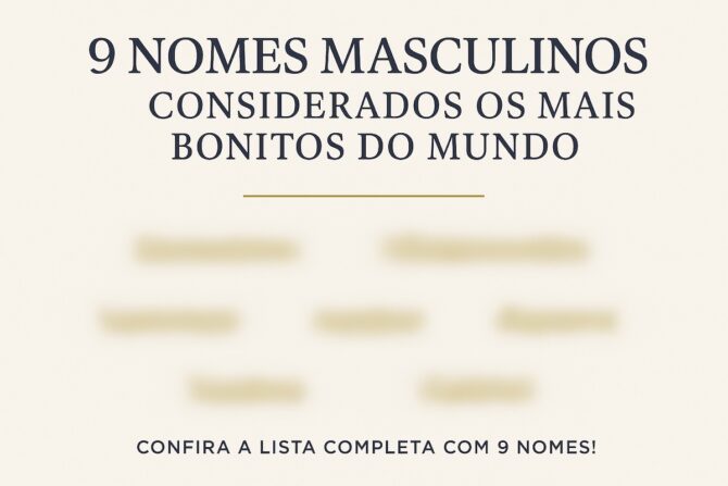 9 nomes bonitos