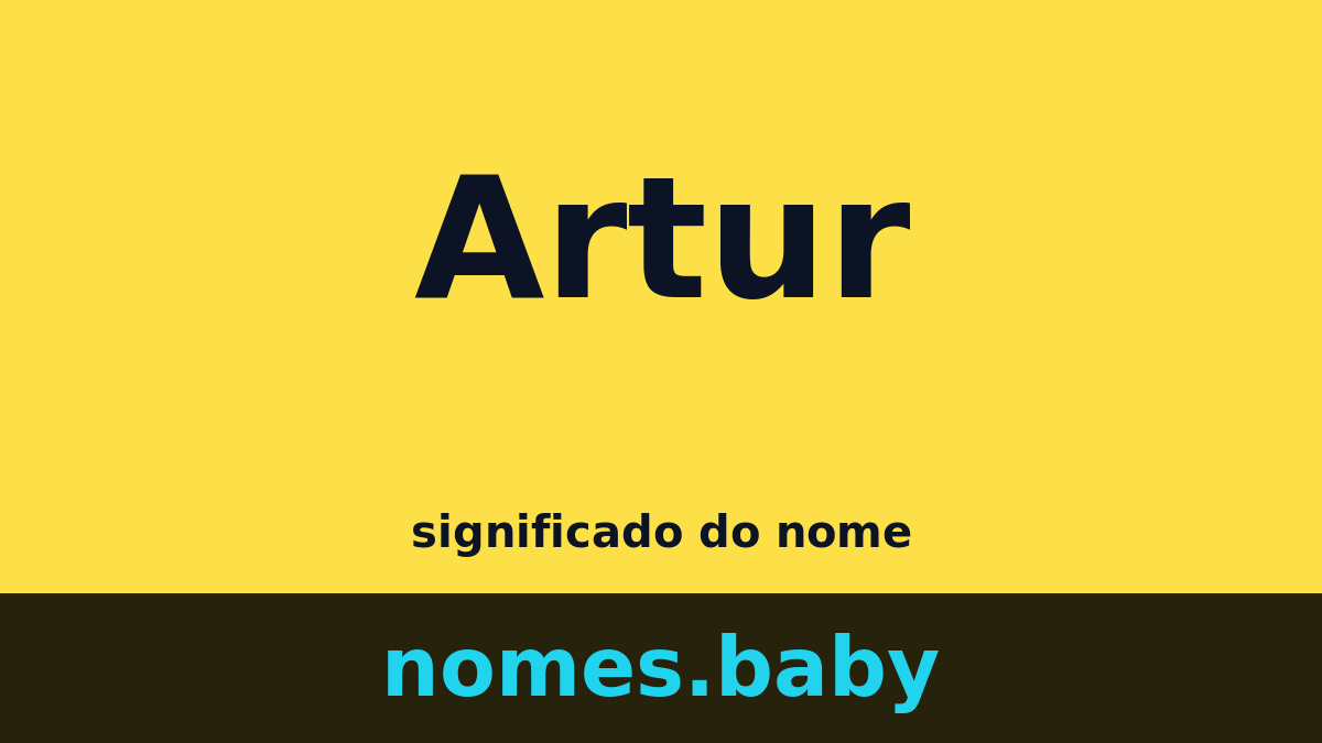 Significado do nome Artur