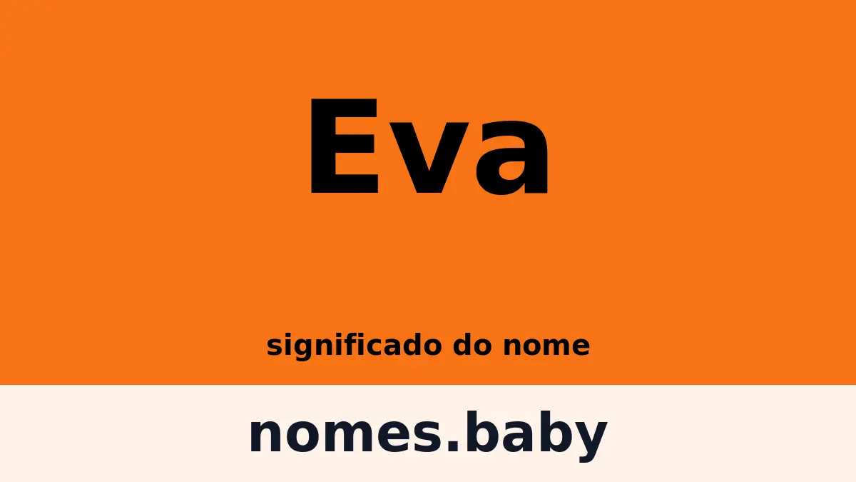 Significado do nome Eva