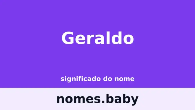 Significado do nome Geraldo
