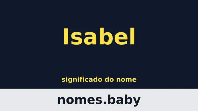 Significado do nome Isabel