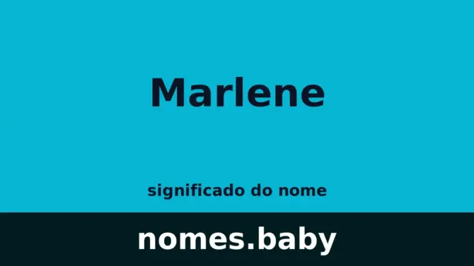 Significado do nome Marlene