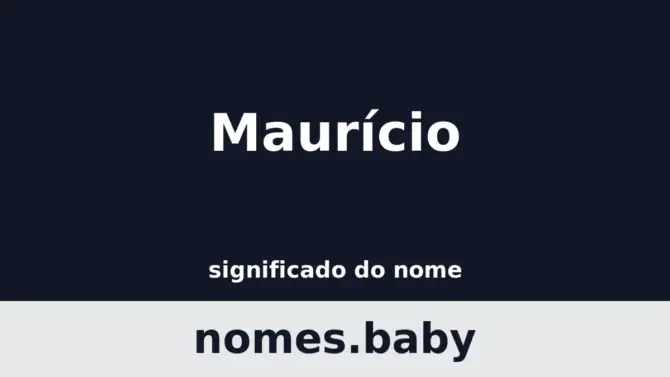 Significado do nome Maurício