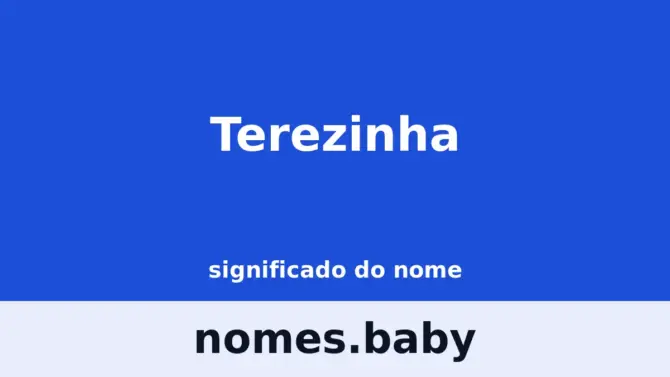 Significado do nome Terezinha