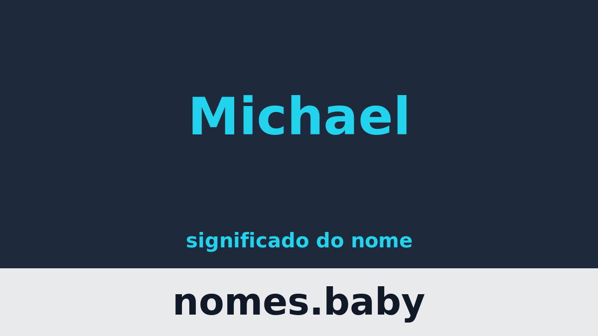 Significado do nome Michael